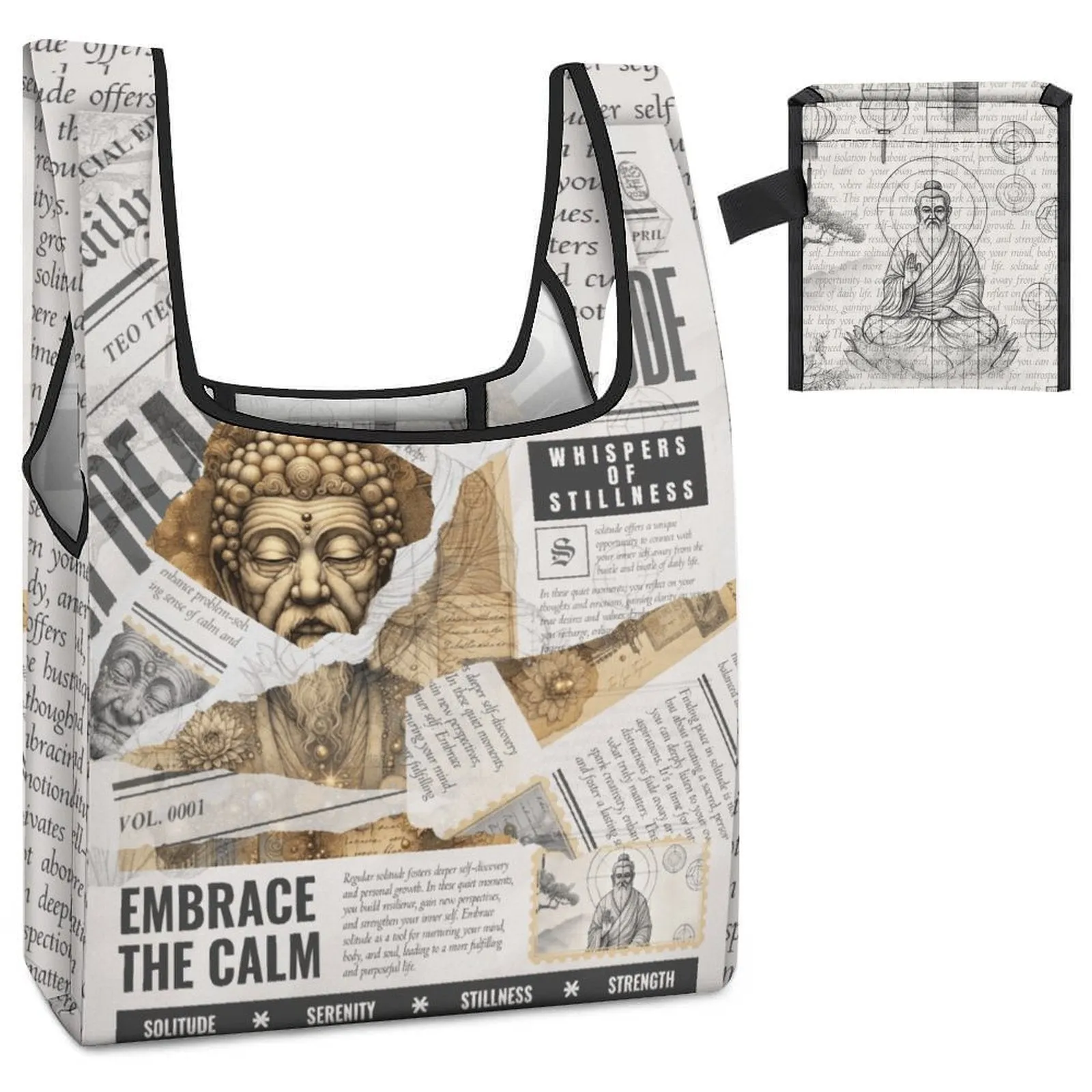 Whispers of Stillness - Reusable Tote Bag