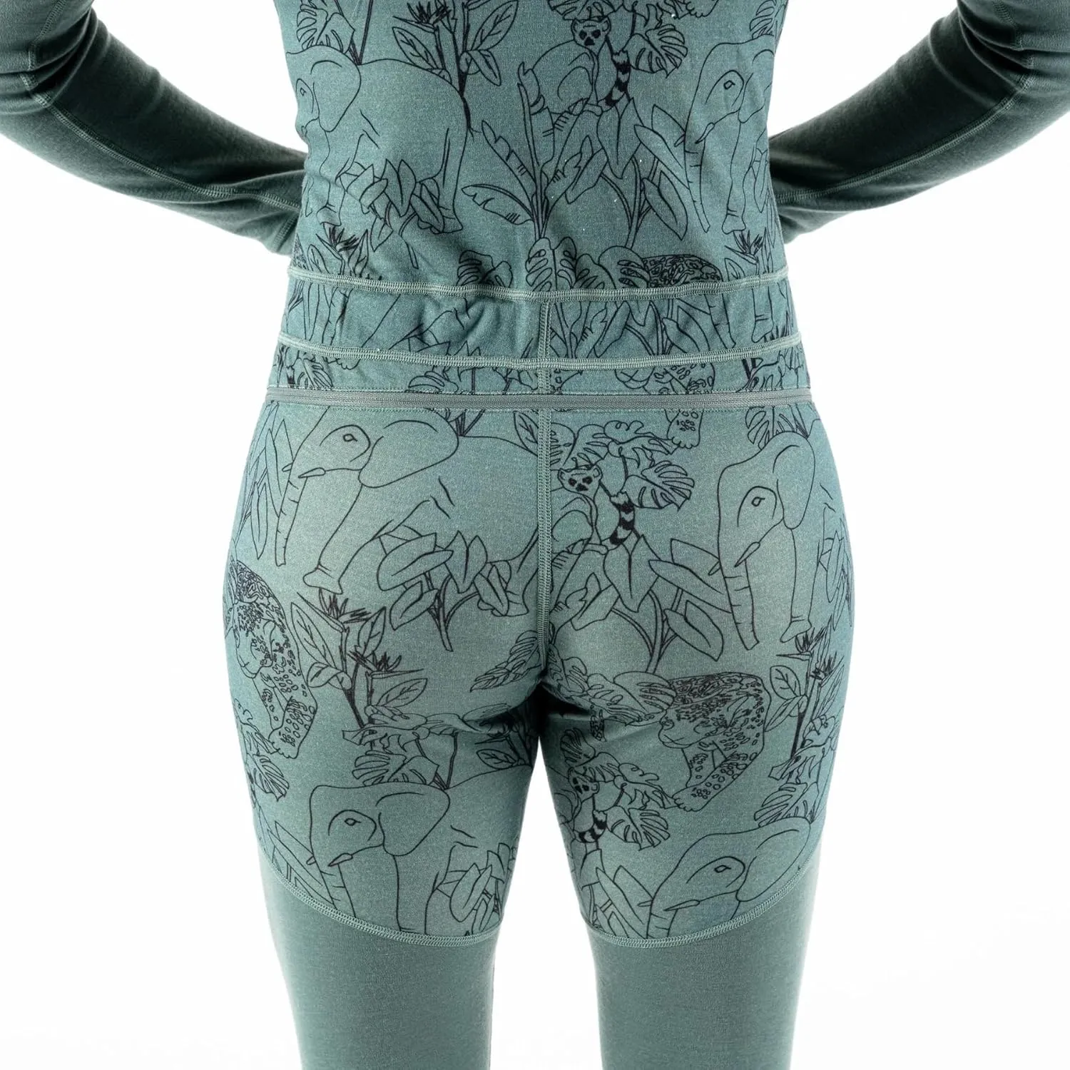 Wild Rye Women’s Olivia Onesie, Merino Wool, Breathable Full Body Base Layer, 7/8 Leg Length for Camping & Alpine Skiing