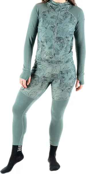Wild Rye Women’s Olivia Onesie, Merino Wool, Breathable Full Body Base Layer, 7/8 Leg Length for Camping & Alpine Skiing