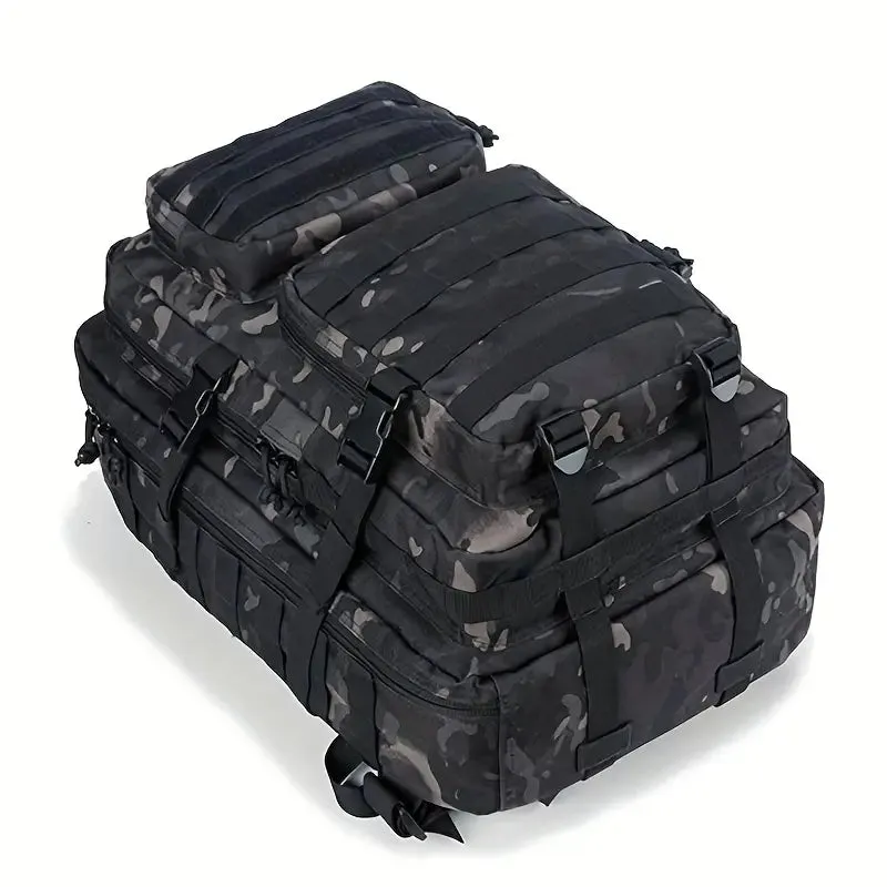 Wild West Patriot Trekker: 3-Day Molle Rucksack for Men & Women - USA Flag