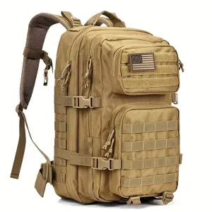 Wild West Patriot Trekker: 3-Day Molle Rucksack for Men & Women - USA Flag
