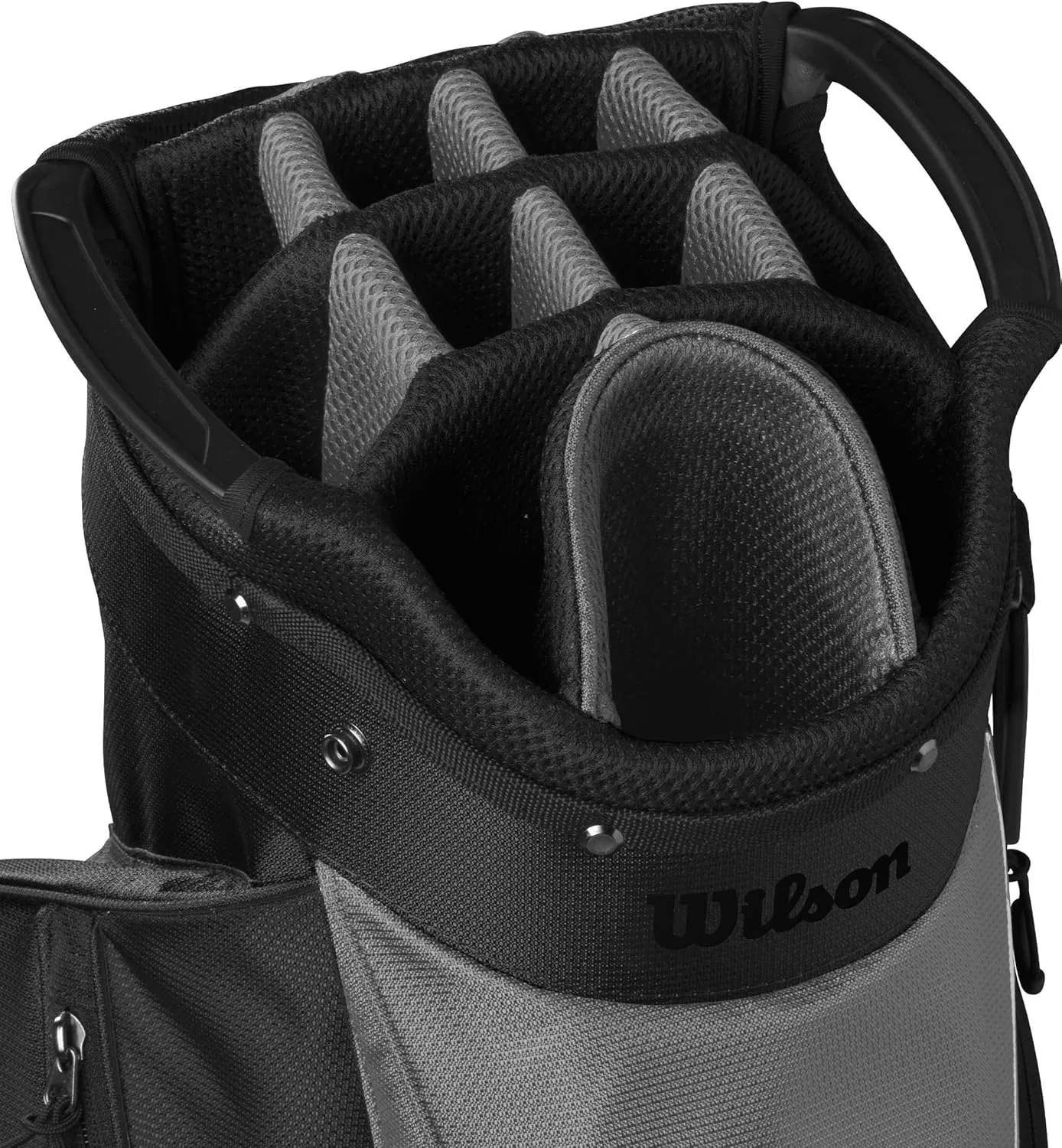 Wilson Feather Golf Cart Bag - Black/Grey/Red