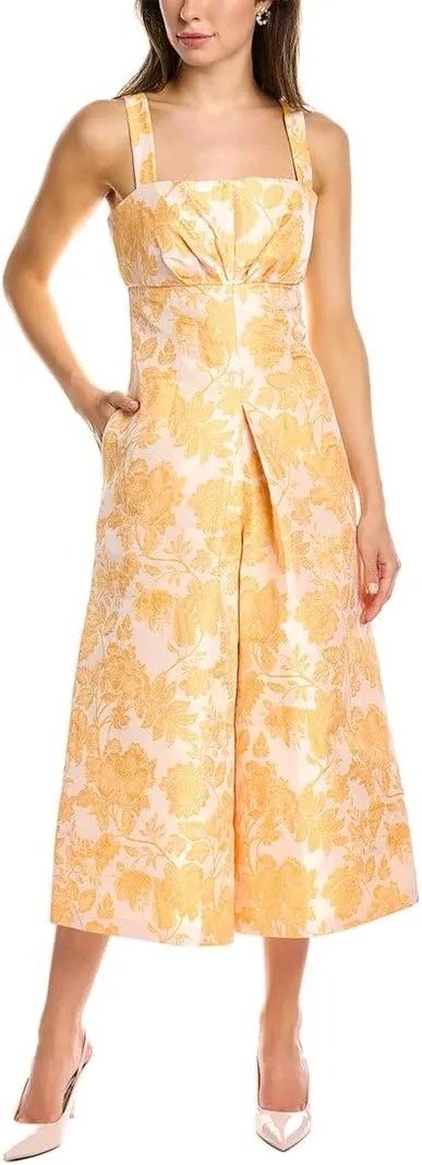 Womens Ingrid Jumpsuit, 2, Yellow