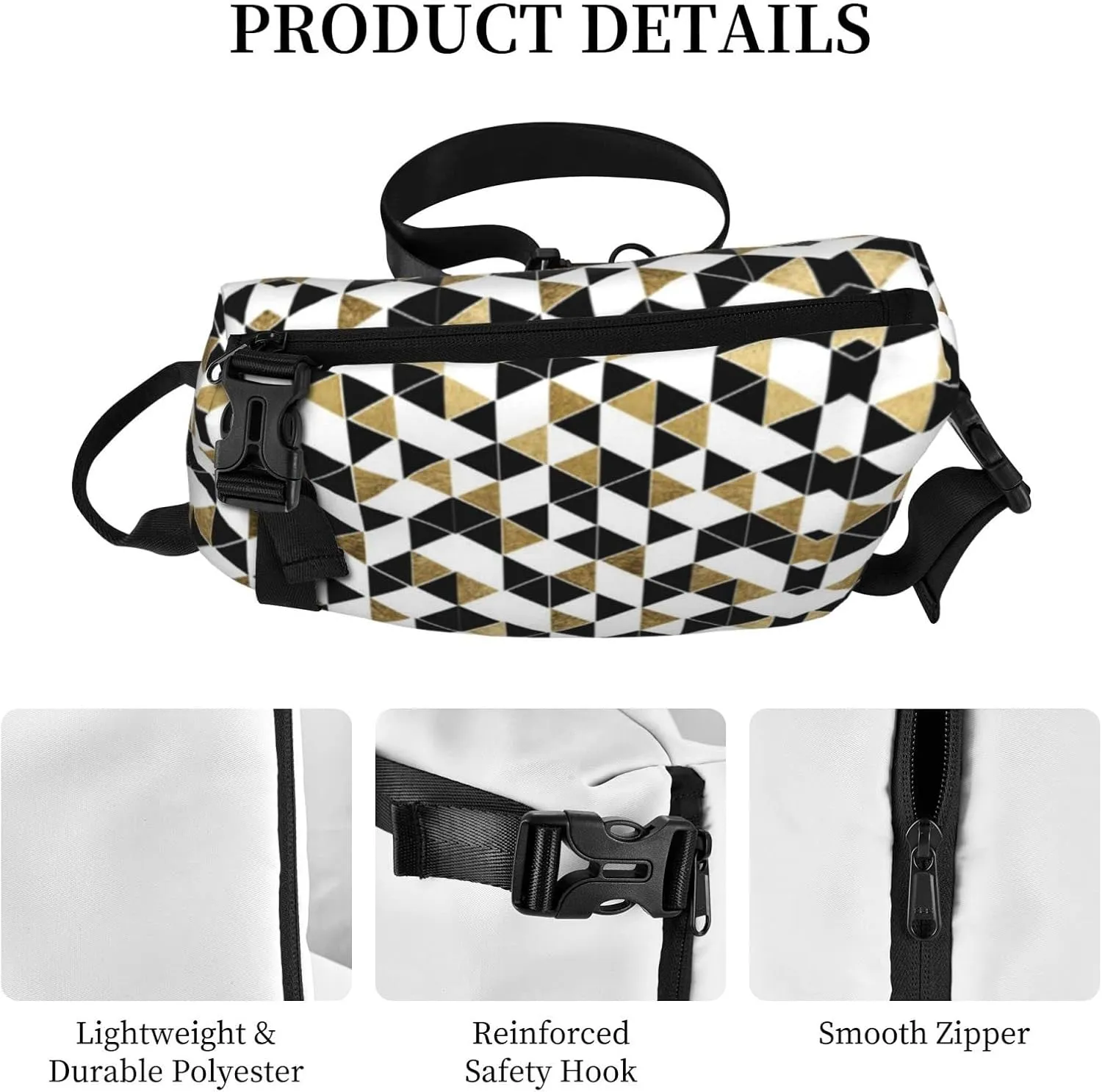 Wood Grain Print Travel Crossbody Backpack Bag,Lightweight Sling Bag For Travel Unisex