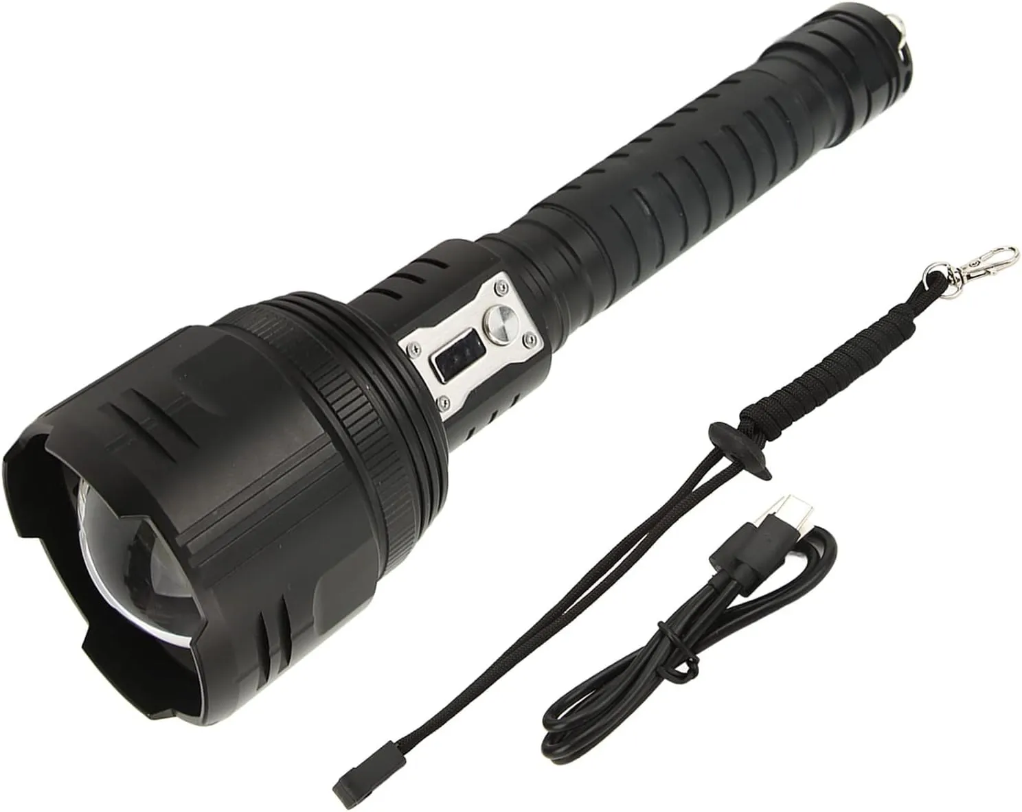 XHP360 LED Flashlight, Camping Flashlight Outdoor Flashlight Mini LED Flashlight 5000LM Zoomable Rechargeable IPX4 Waterproof Flashlight for Outdoor Emergency Use