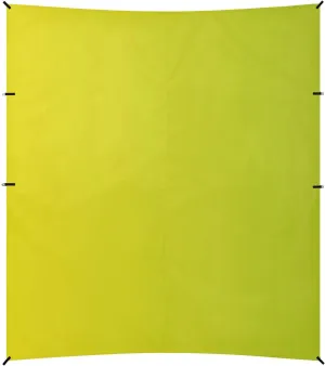 Yellow Gradient Foldable Beach Canopy UPF50  Protection Water-Resistant Portable Sunshade with Sand Shovel for Family Travel