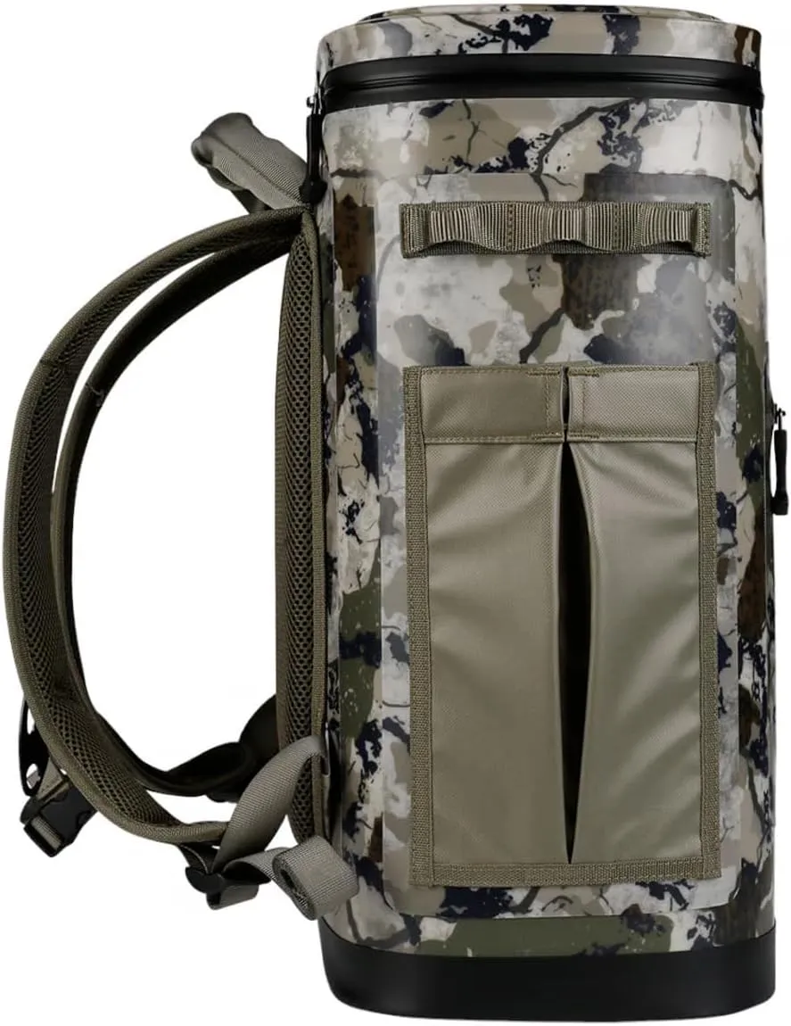 Yukon Outfitters Hatchie Backpack Cooler, 54-Liter Durable Insulated Cargo-Ready Outdoor Hiking Watersports Meals & Beverages Daypack Cooler w/Airtight Zippers, Padded Straps & Carry Handle