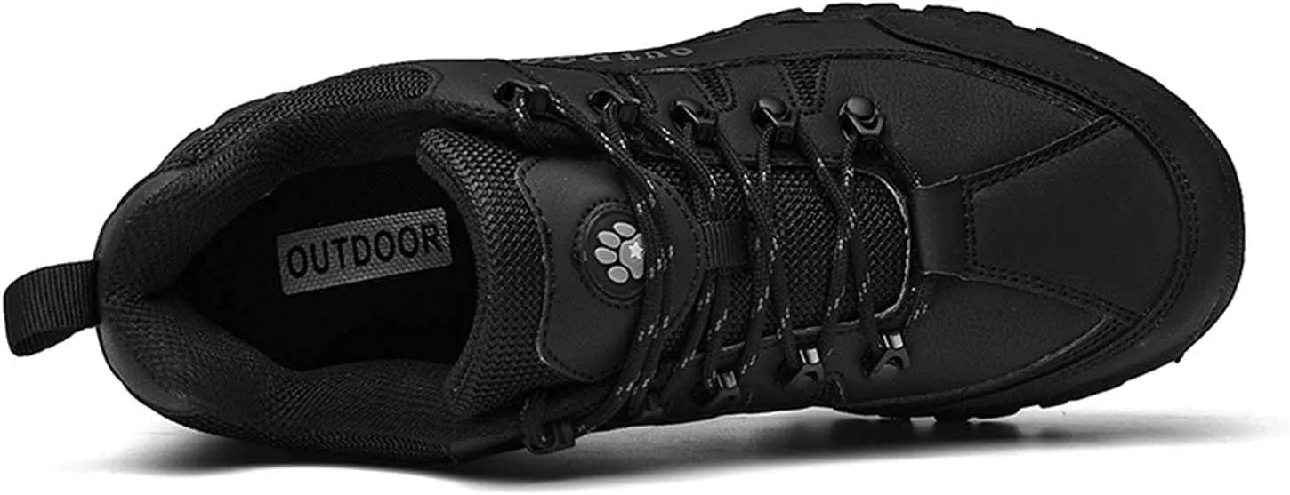 YUKTOPA Men's Waterproof Hiking Shoes Breathable Anti Slip Ankle Booties Durable Hiking Trekking Trails Shoes
