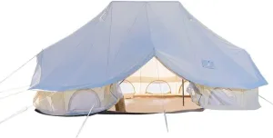 Yurt Tent with Stove Hole for Family Camping, Large Space 4-Season Bell Tent for Music Festivals, Parties, and Picnics, Waterproof Breathable Teepee Tent