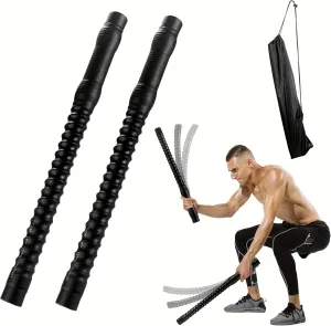 Zakle Battle Ropes, Ropeless Weighted Workout Ropes with Storage Bag for Home Gym, Fitness Battle Rope for Home Workout - 2PCS